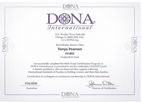 Tonya Cddona — doula training — photo 3