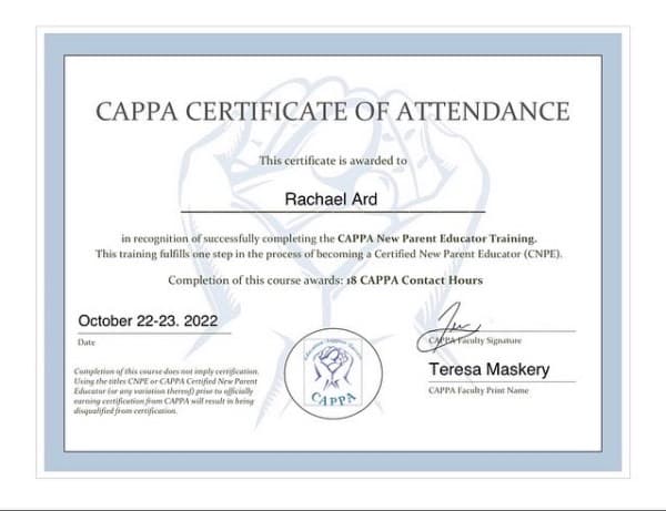 Rachael Ard — doula training — photo 4
