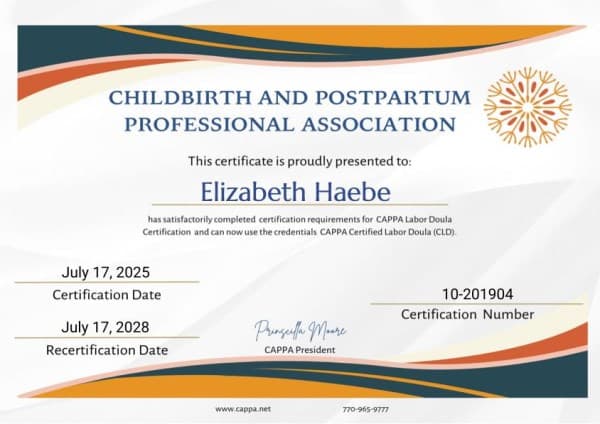 Liz Haebe — doula training — photo 2