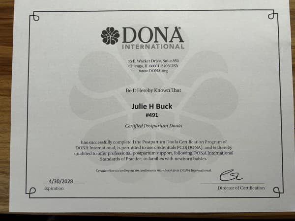 Julie Buck — doula training — photo 4
