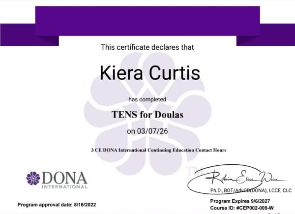 Kiera Curtis — doula training — photo 5