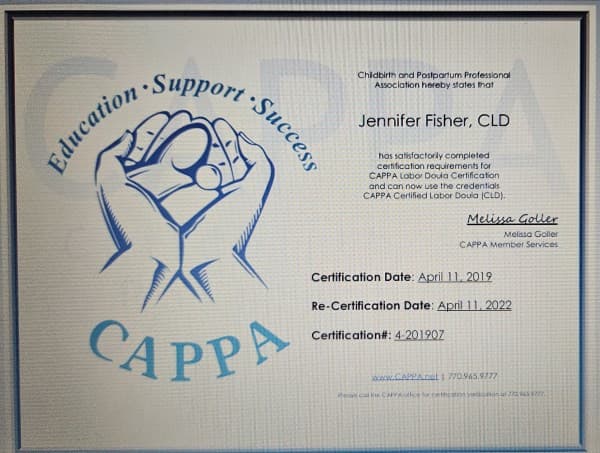 Jennifer Fisher — doula training — photo 2