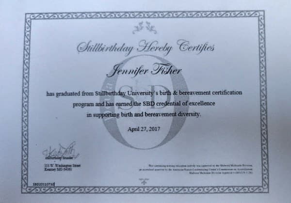 Jennifer Fisher — doula training — photo 1