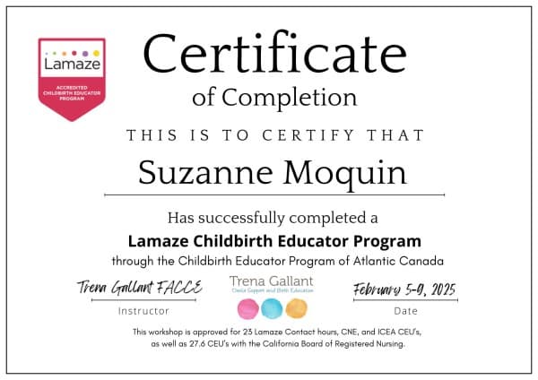 Suzanne Moquin — doula training — photo 3