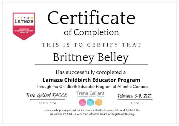 Brittney Belley — doula training — photo 2