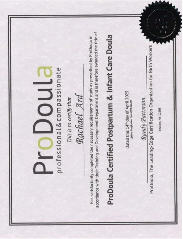 Rachael Ard — doula training — photo 1
