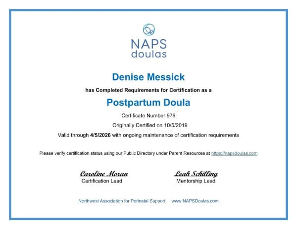 Denise Naps — doula training — photo 2