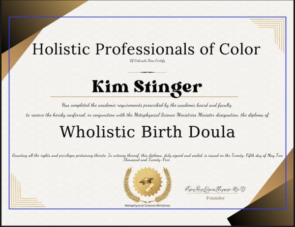 Kim Stinger — doula training — photo 1