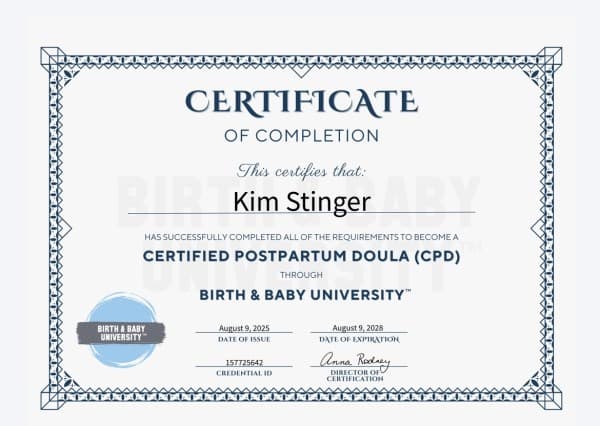 Kim Stinger — doula training — photo 3