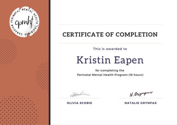 Kristin Eapen — doula training — photo 4