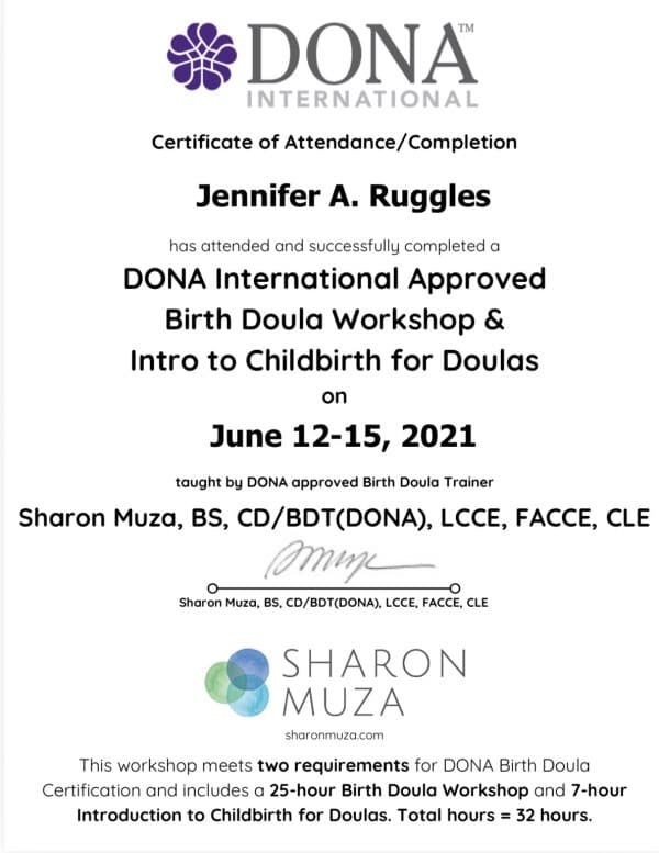 Jennifer Ruggles — doula training — photo 3
