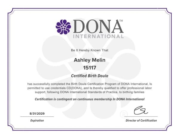 Ashley Cddona — doula training — photo 4