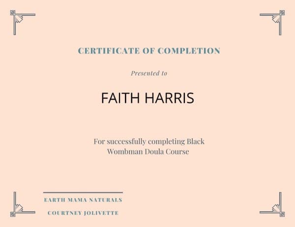 Faith Harris — doula training — photo 1