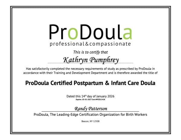 Katie Pumphrey — doula training — photo 1