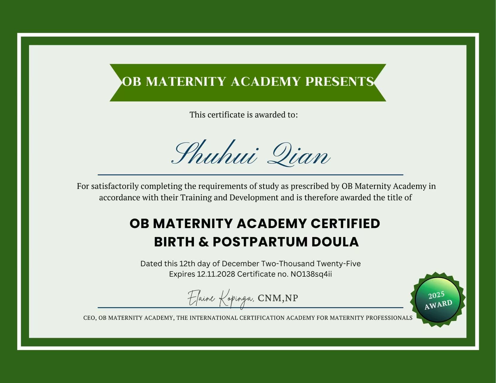 Shuhui Qian — photo 1